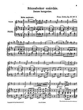 Hungarian Dances Op.30 No.7 'Roszabokor Csardas'