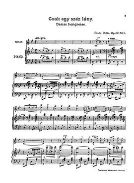 Hungarian Dances Op.30 No.8 'Csak Egy Szep Lany'