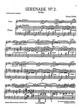 Serenade For Violin And Piano No.2