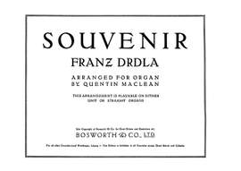 Souvenir For Organ