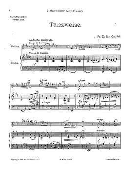 Tanzweise Op.96