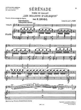 Riccardo Drigo: Serenade