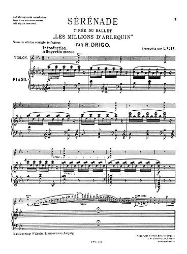 Riccardo Drigo: Serenade