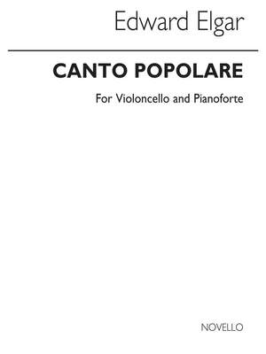 Elgar: Canto Popolare arr. Cello and Piano