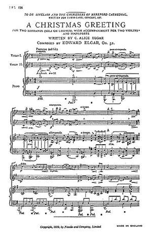 Edward Elgar: Christmas Greeting