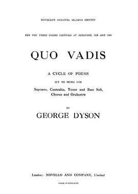 George Dyson: Quo Vadis