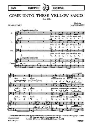 J. Easson: Come Unto These Yellow