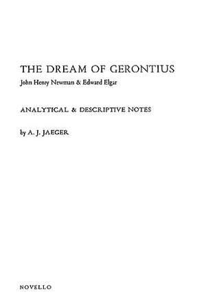 Edward Elgar: Dream Of Gerontius - Analytical Notes