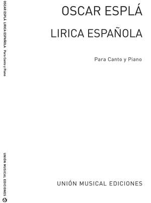 Oscar Espla: Lirica Espanola, Cuaderno III Volume 3