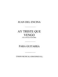Ay Triste Que Vengo Villancico