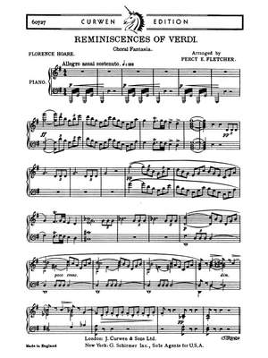 Percy E. Fletcher: Reminiscences Of Verdi