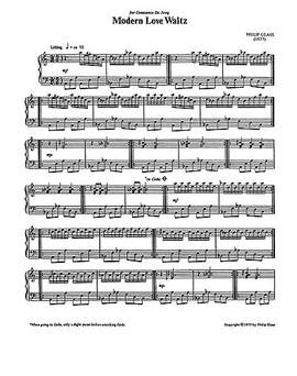 Philip Glass: Modern Love Waltz (Solo Piano Version)