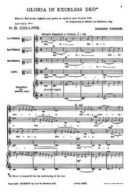Robert Cooper: Gloria In Excelsis