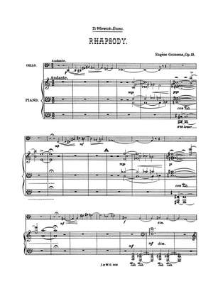 Eugene Goossens: Rhapsodie Op.13