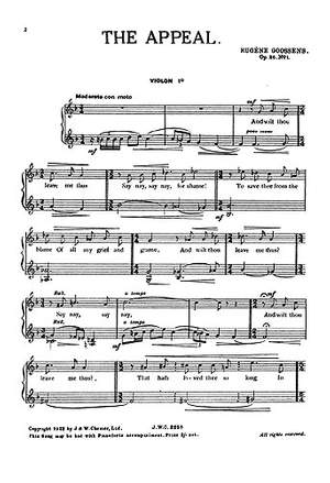 Goossens Three Songs Op. 26