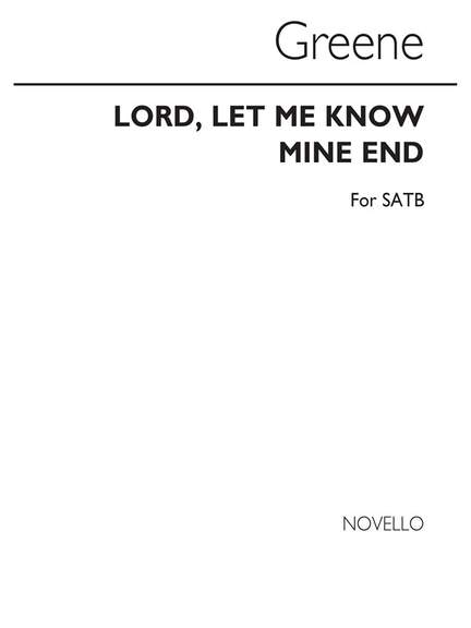 Lord Let Know Mine End