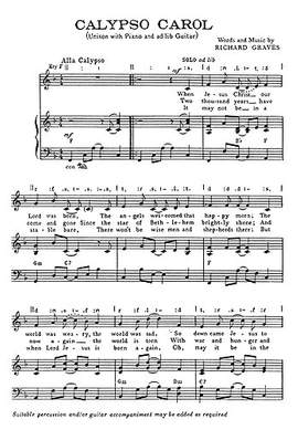 Calypso Carol Unison