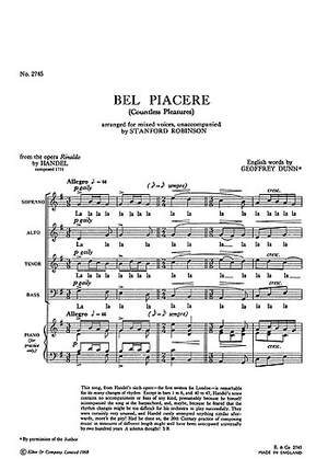 Georg Friedrich Händel: Bel Piacere (Italian/English)