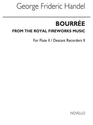 Georg Friedrich Händel: Bourree From The Fireworks Music (Flt/Des Rec 2)