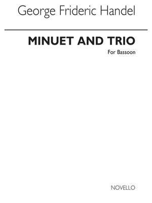 Georg Friedrich Händel: Minuet & Trio From Fireworks Music Lw5 Bsn