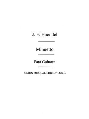 Georg Friedrich Händel: Minuetto (Tarrega)