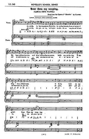 Georg Friedrich Händel: Lascia Chio Pianga (Unison Voice/Piano)