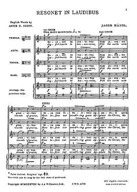 Handl: Resonet In Laudibus (Collins) Satb
