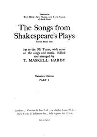 T. Hardy: The Songs From Shakespeares Plays