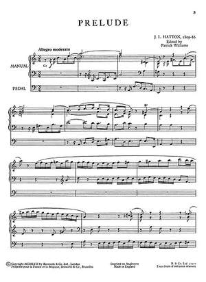 J. L. Hatton: Prelude For Organ