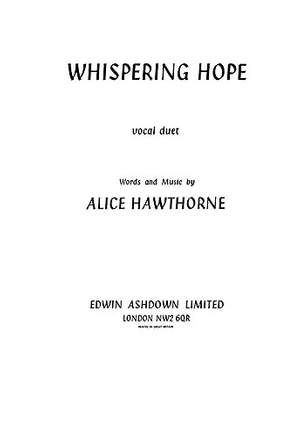 Alice Hawthorne: Whispering Hope