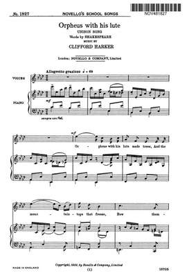 Clifford Harker: Orpheus And His Lute
