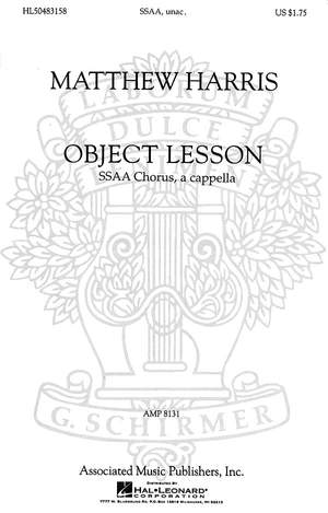 Matthew Harris: Object Lesson 