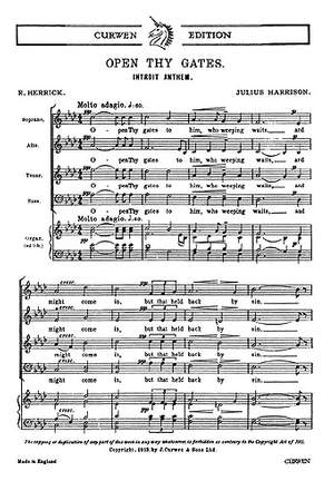Julius Harrison: Open Thy Gates
