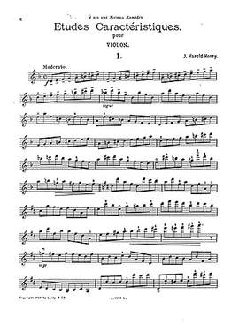 H. Henry J.: Etudes Caracteristuques 4