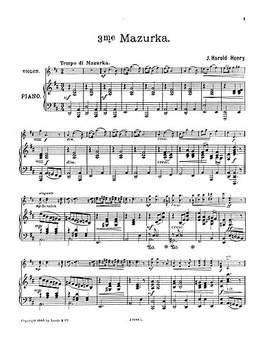 H. Henry J.: Mazurka No.3 In D
