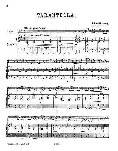 H. Henry J.: Tarantella