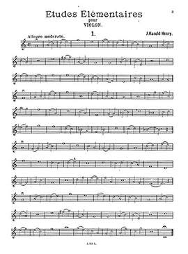 H. Henry J.: 12 Etudes Elementaires 1