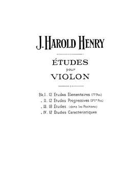 H. Henry J.: 12 Etudes Progressives 2
