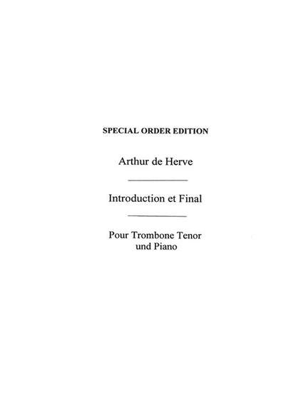 Arthur de Hervé: Introduction et Final