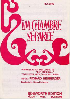 Im Chambre Separee (Piano Solo)