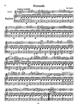Franz Joseph Haydn: Haydn, J Serenade Famous Wahls