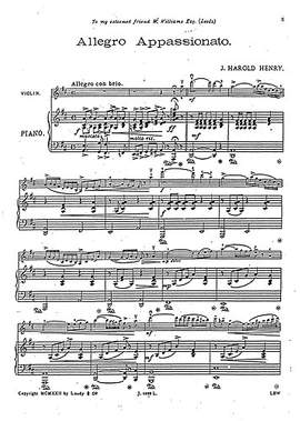 H. Henry J.: Allegro Appassionato