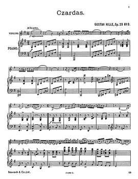 G. Hille: Czardas Op.23/3
