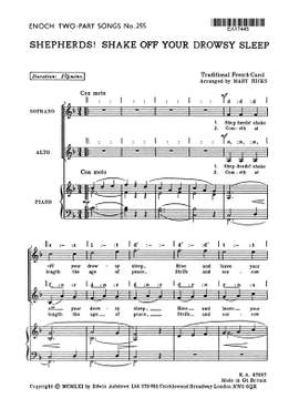 M. Hicks: Shepherds! Shake Off Your Drowsy Sleep
