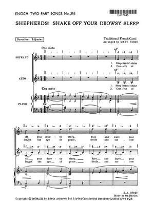 M. Hicks: Shepherds! Shake Off Your Drowsy Sleep