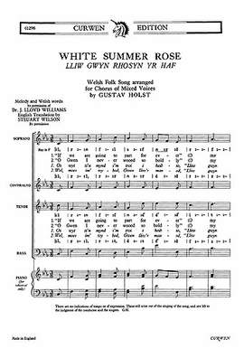 Gustav Holst: White Summer Rose