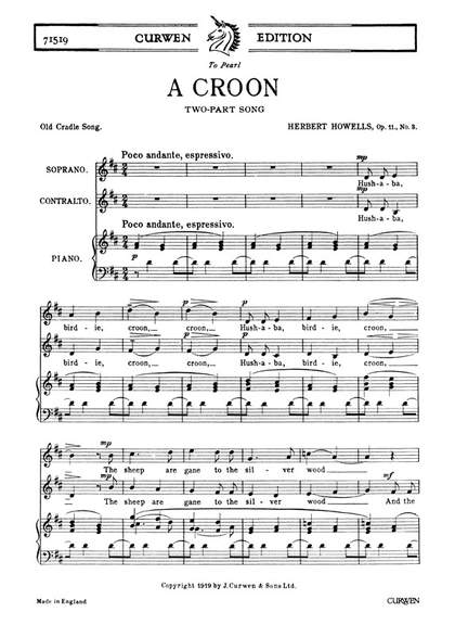 Herbert Howells: A Croon