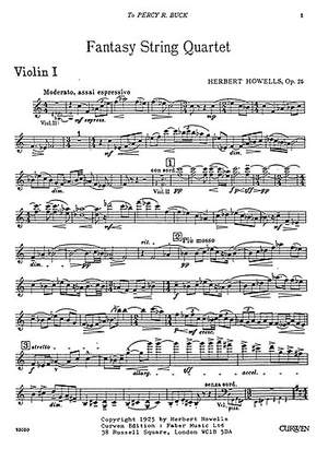 Herbert Howells: Fantasy String Quartet Opus 25
