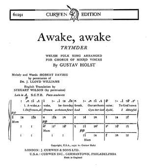 Gustav Holst: Awake, Awake
