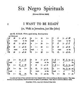 6 Negro Spirituals